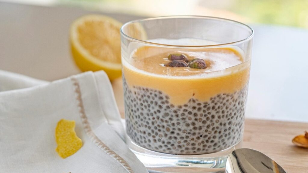 Internal hydration represented by chia seed pudding