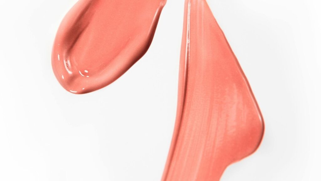 Cream blush swatches on white background — for a post on best cream blushes for glowing skin