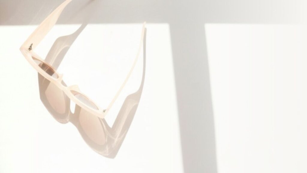 Sunglasses on white background.