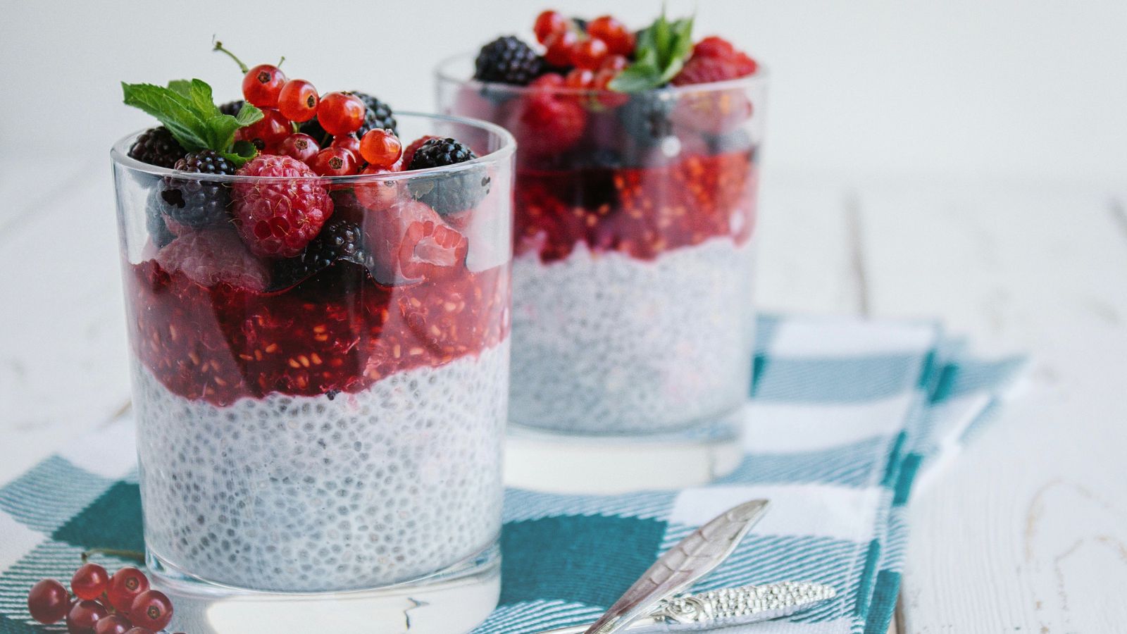 Internal hydration represented by chia seed pudding