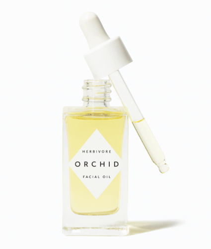 Herbivore face oil in glass yellow jar -- part of Best Glow-Boosting Face Oils