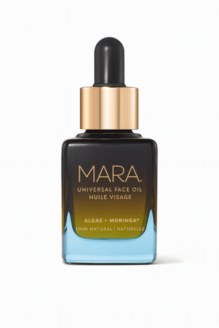 Mara face oil in dark glass jar -- part of Best Face Oil for Changing Seasons