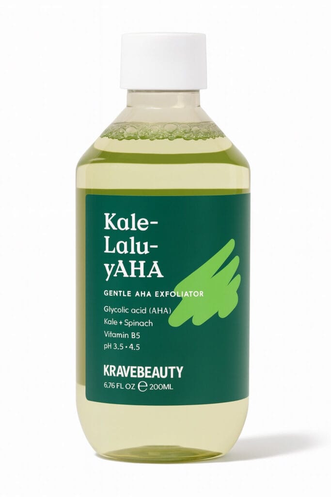 KraveBeauty Kale-Lalu-Yaha Gentle AHA Exfoliator — best exfoliator for glowing skin.