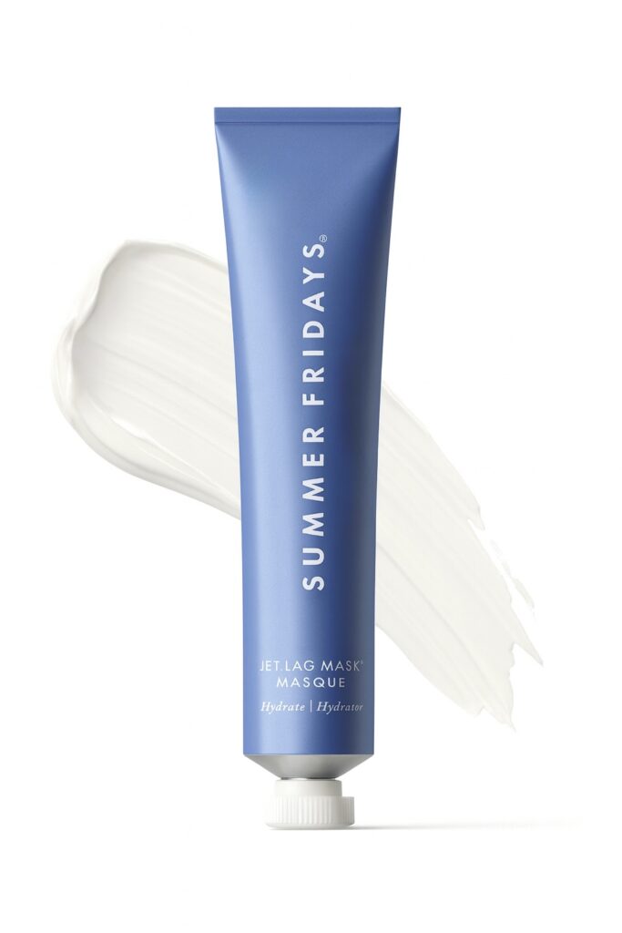 Summer Fridays Jet Lag Mask — hydration layering for glowing skin.