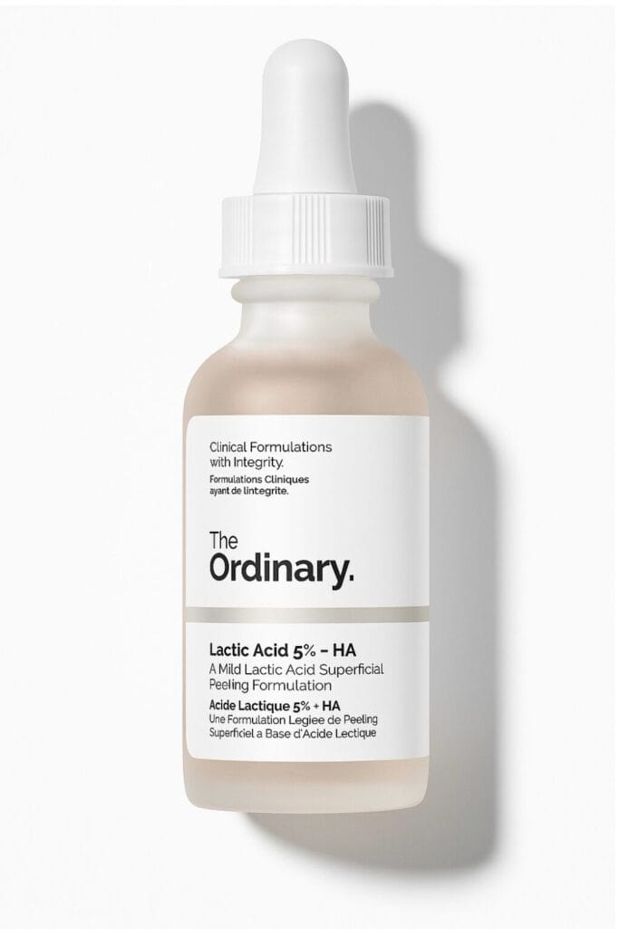 The Ordinary Lactic acid serum — best lactic acid exfoliator for glowing skin.