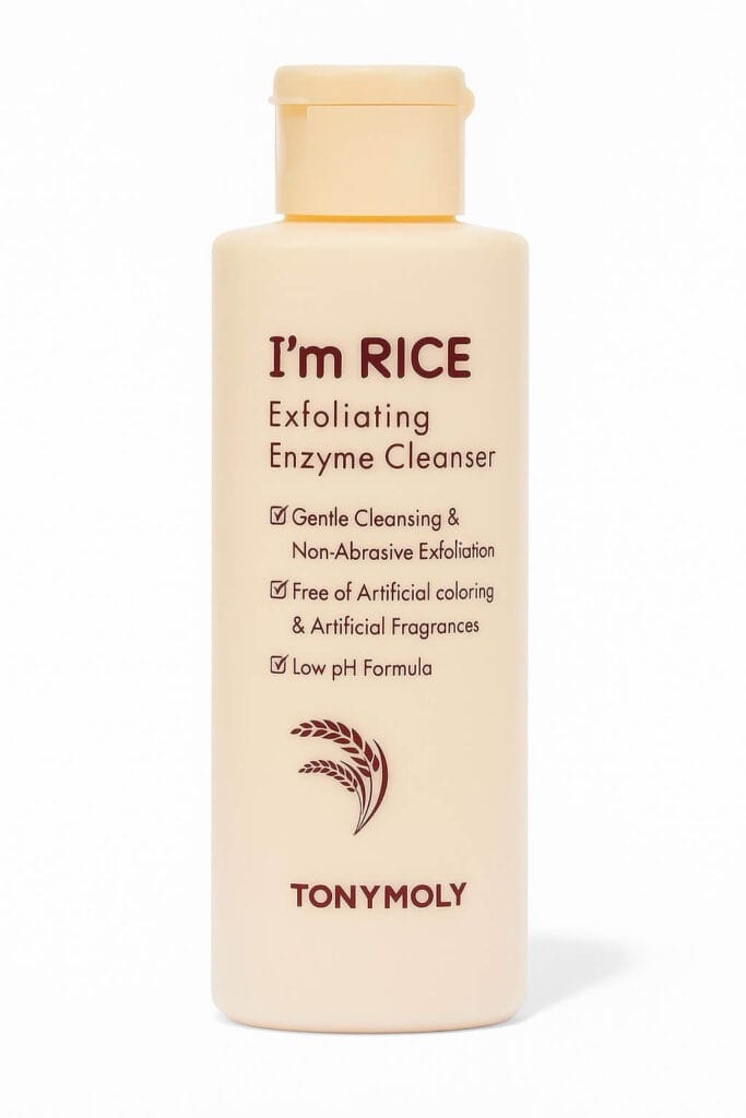 TONYMOLY I'm Rice Exfoliating Enzyme Cleanser — best enzyme exfoliant for glowing skin.