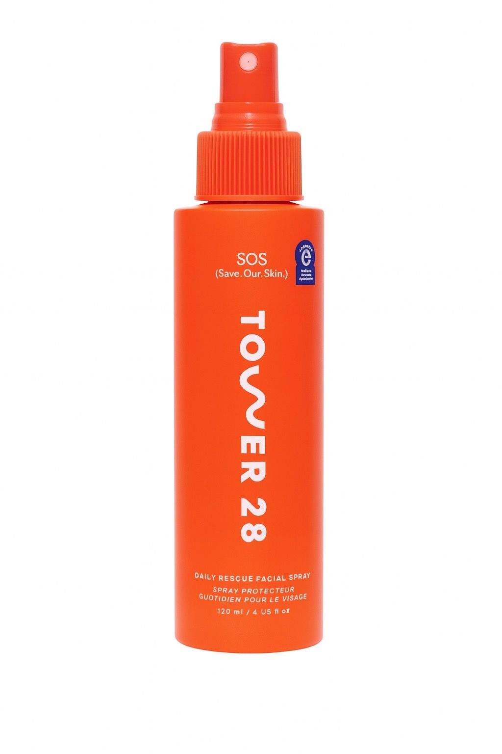 Tower 28 SOS Spray — best hydrating mist for sensitive skin and glowing makeup.
