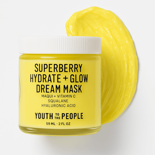 Youth to the People Superberry hydrate + glow dream mask — best overnight repair mask.