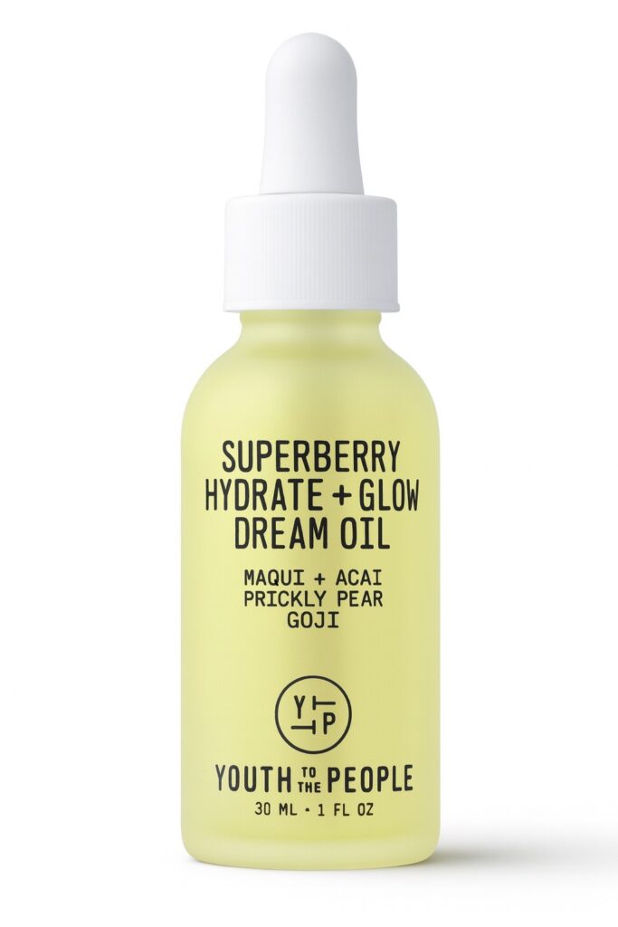 Youth To The People Superberry Hydrate Glow Dream Oil — best oil for hydration layering.