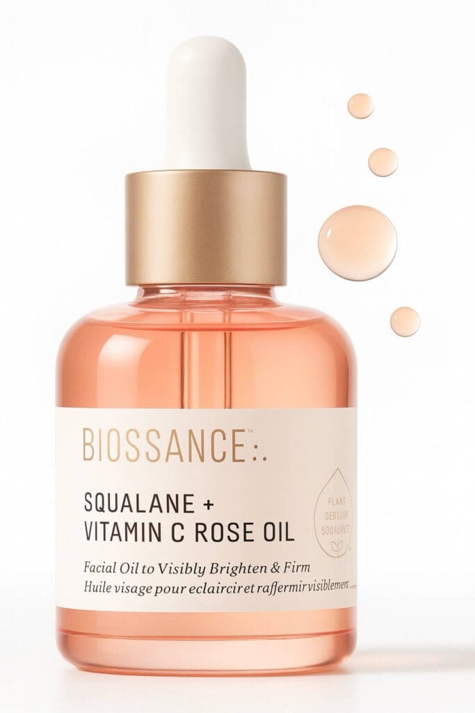 Biossance squalane vitamin c rose oil — best oil for glowing skin and barrier support