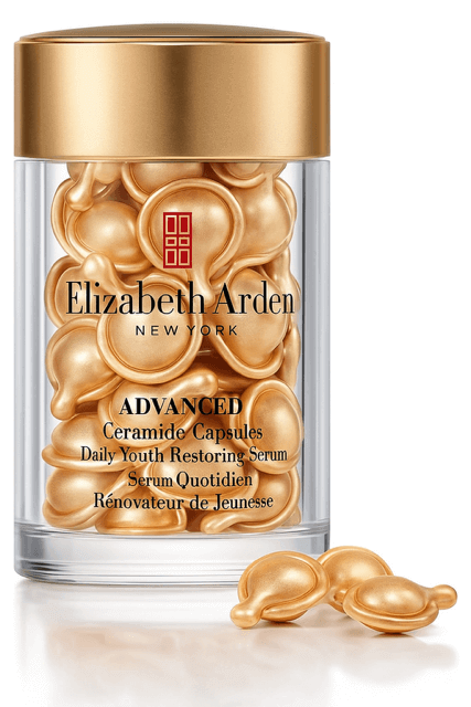 Elizabeth Arden Advanced ceramide capsules — best restorative capsules for glowing skin.