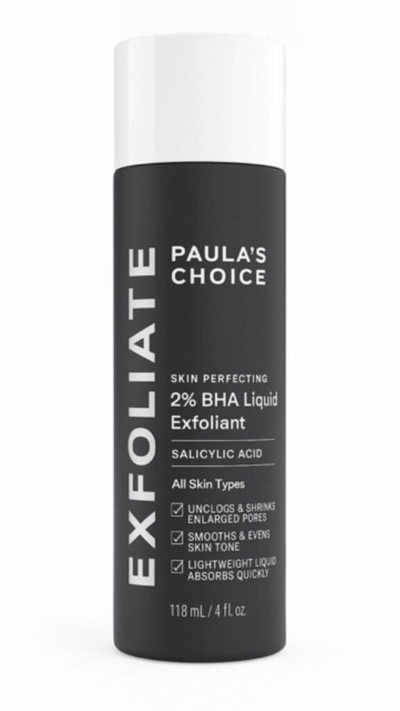 Paula's Choice Skin Perfecting 2% BHA Liquid Exfoliant — gentle winter exfoliant for smooth, balanced glow.