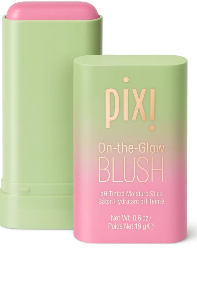 Pixi on-the-glow blush stick in Cheektone — best on-the-go blush for glowing skin.
