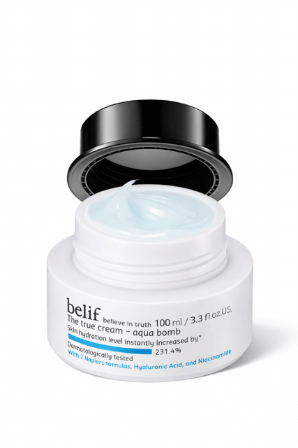 belif Aqua Bomb – Daily Niacinamide Hydrating Moisturizer for dry skin.