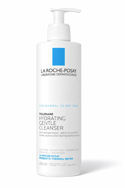 La Roche-Posay Toleriane Hydrating Cleanser — best cleanser for dry skin.