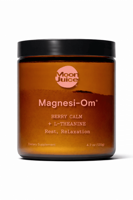 Moon Juice Magnesi-Om powder for relaxation.