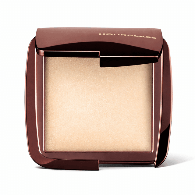Hourglass Ambient Lighting Powder best for layering over dewy foundation.