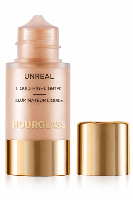 Hourglass Unreal Liquid Highlighter for glowing complexion.