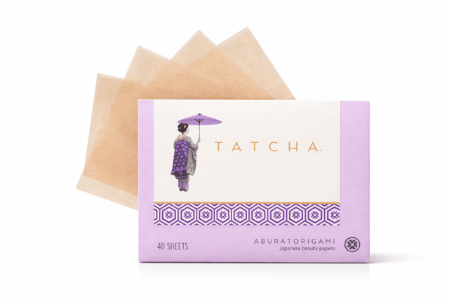 Tatcha Aburatorigami Blotting Papers to avoid shiny finish.