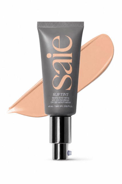 Saie Slip Tint Moisturizer SPF 35 best makeup skincare hybrid.